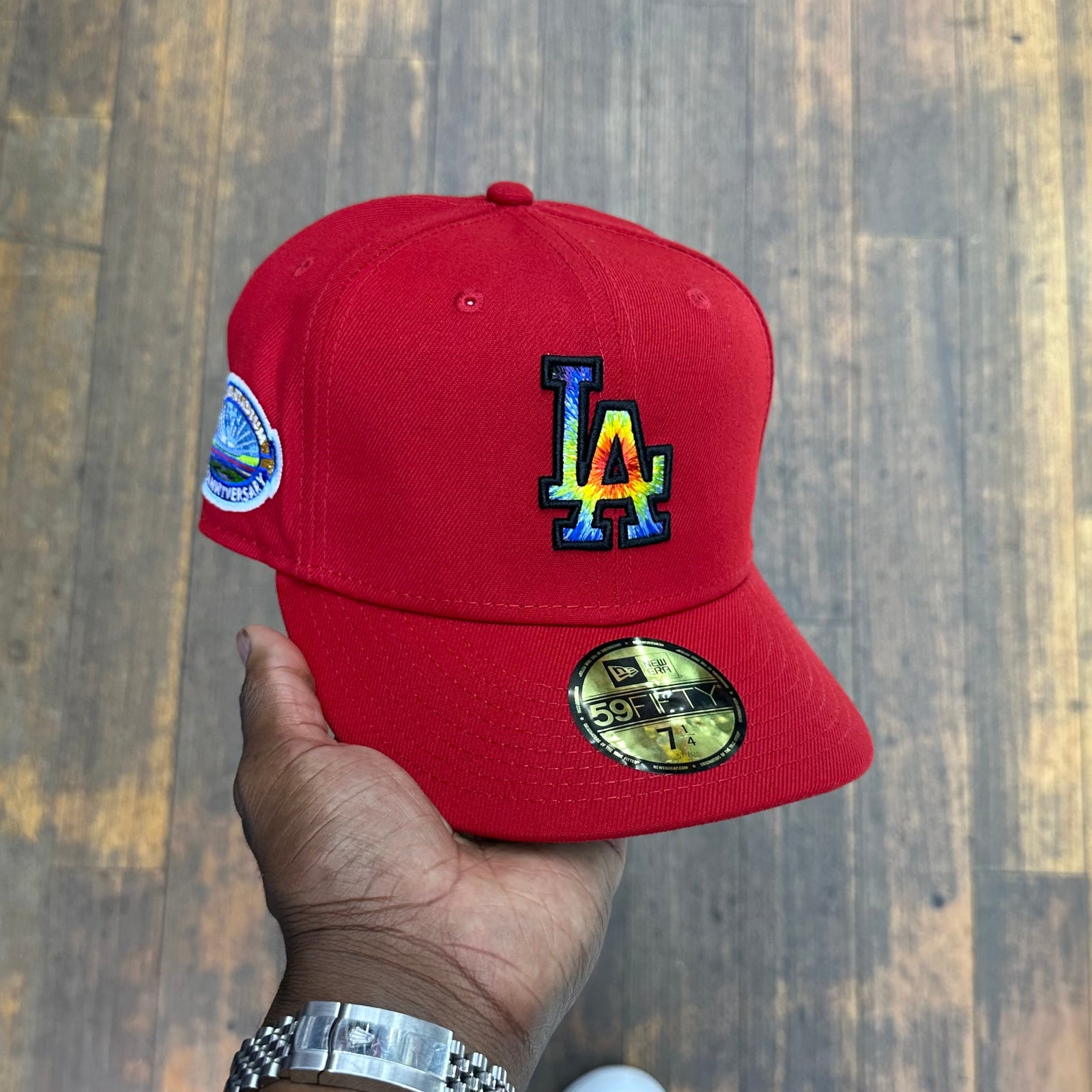 Los Angeles Dodgers Red Tie Dye Blue UV 50 CAP USA NYC
