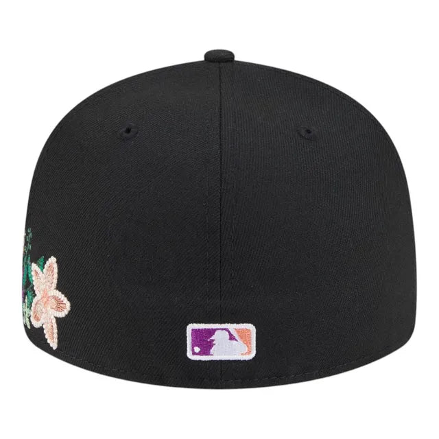 Florida Marlins Black Floral Chain Stitch Green UV