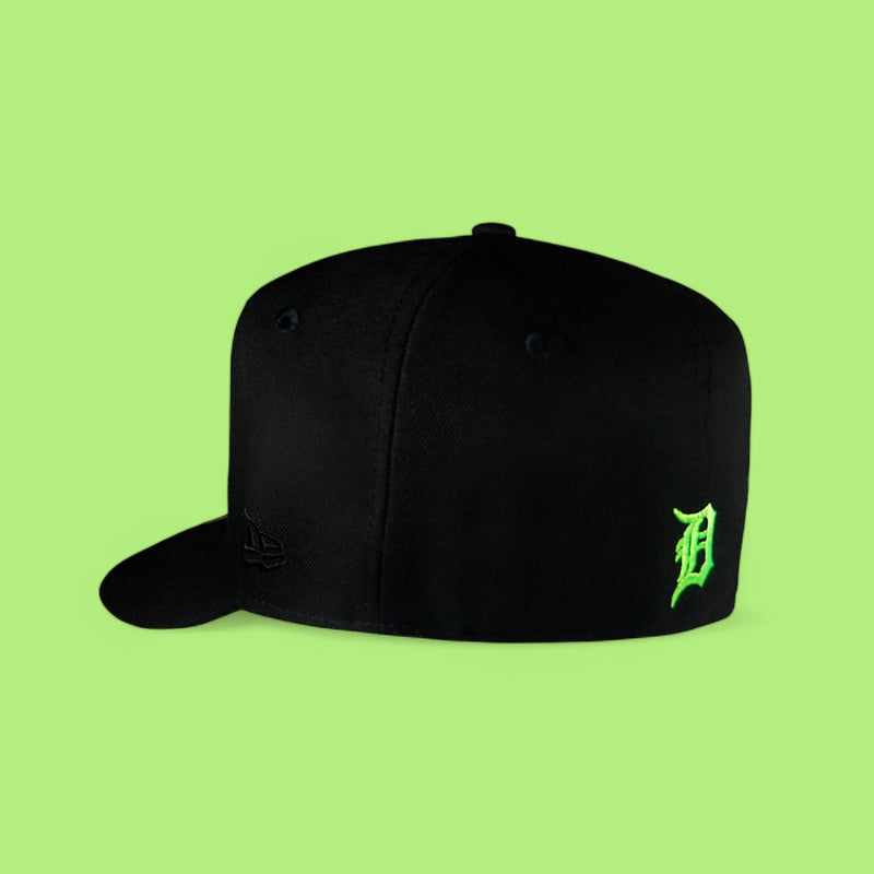 Detroit Tigers All Black Slime Logo 05 ASG