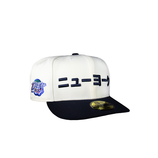 New York Yankees Katakana Chrome Creme and Blue 1998 World Series