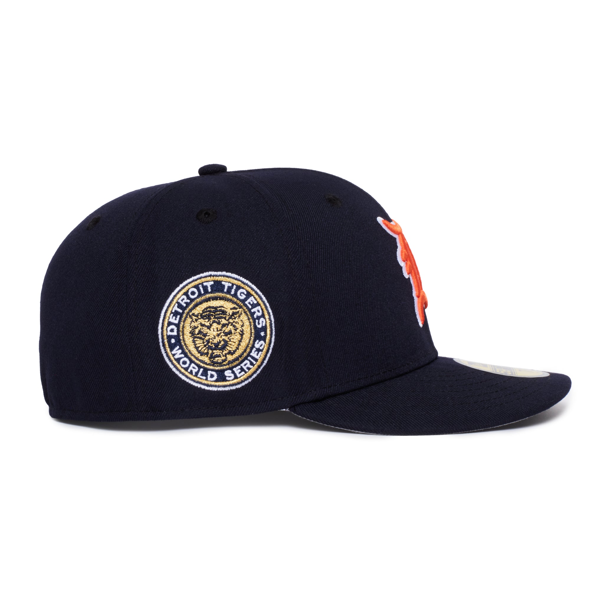 Detroit Tigers All Navy Orange Logo White Outline