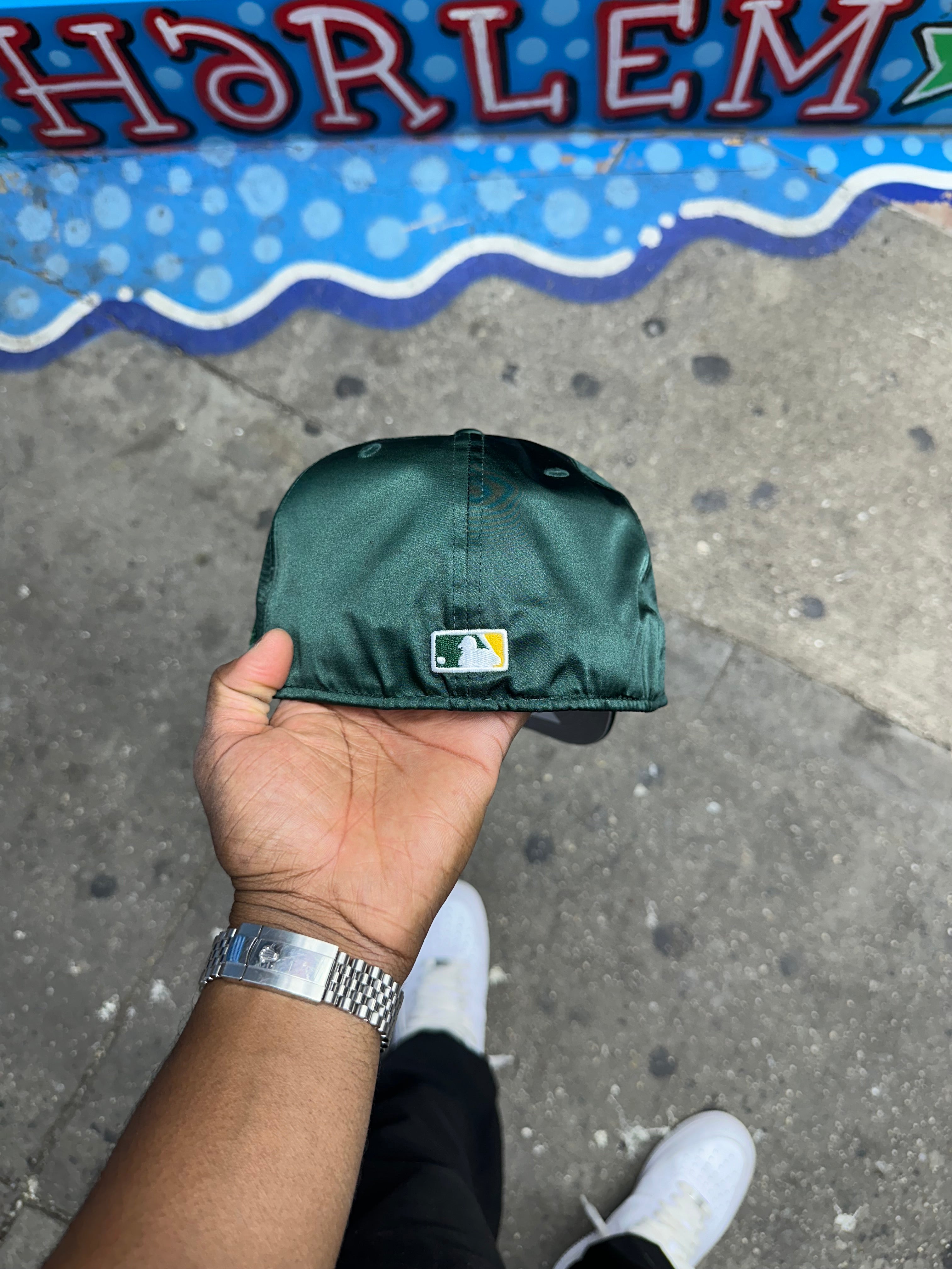 Oakland Athletics All Dark Green Satin Mascot RHF