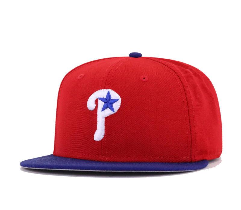 Philadelphia Phillies Red & Royal blUE NO PATCH w/Star Logo