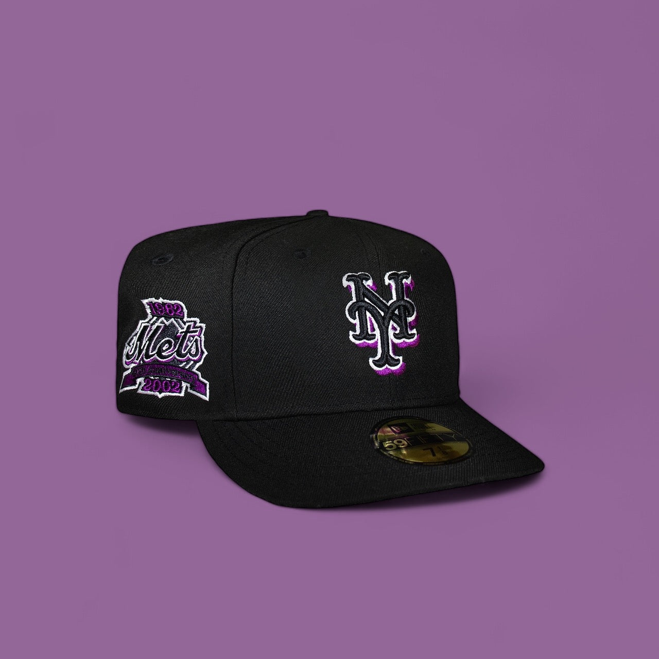 New York Mets All Black City Connect " Purple Outline" 40Th
