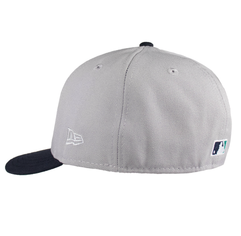 Seattle Mariners Grey & Navy Blue Font 40Th Anniversary