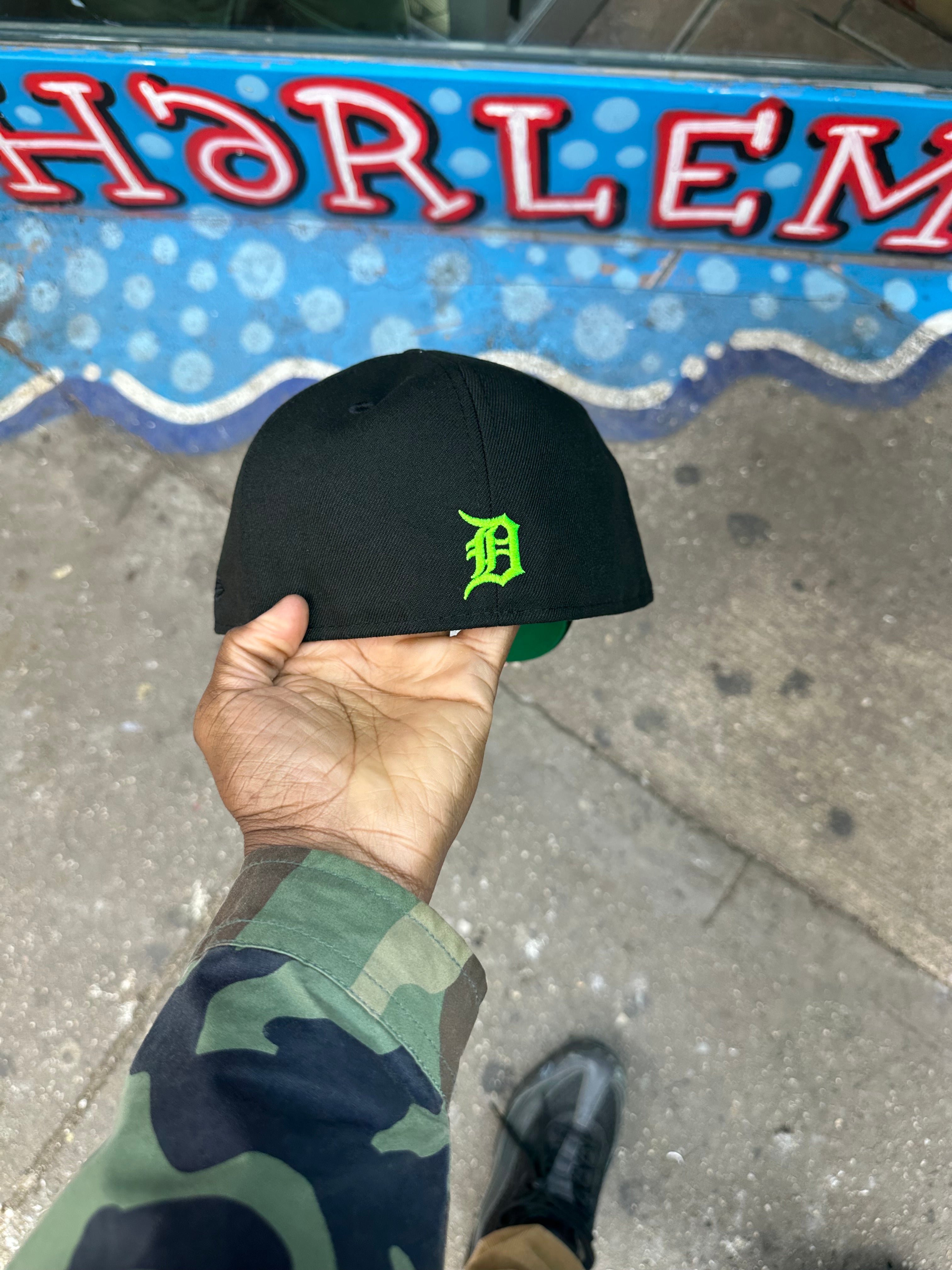 Detroit Tigers All Black Slime Logo 05 ASG