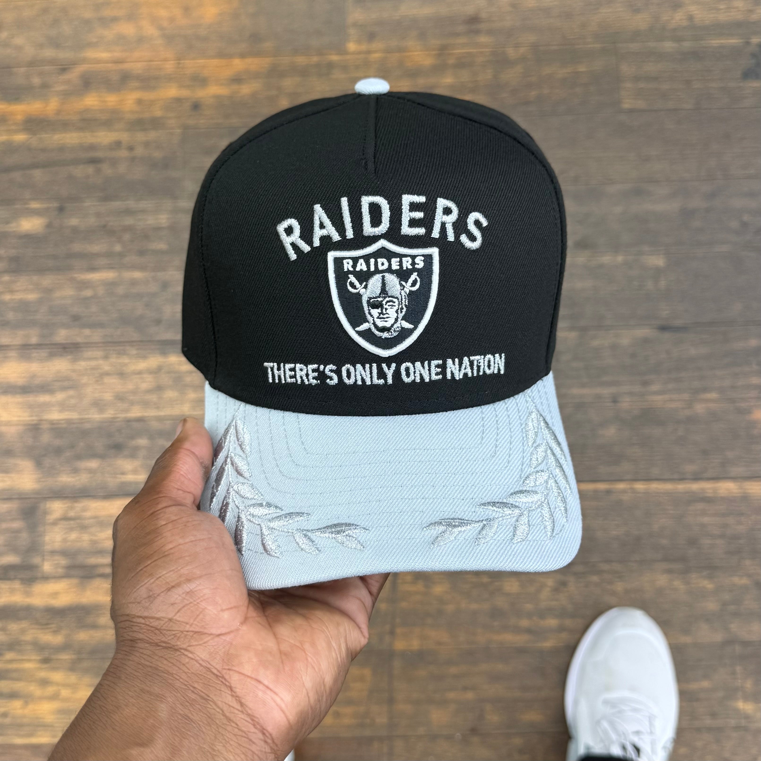 Oakland Raiders Black NFL25 DRAFT 950 AFrame Snap Back