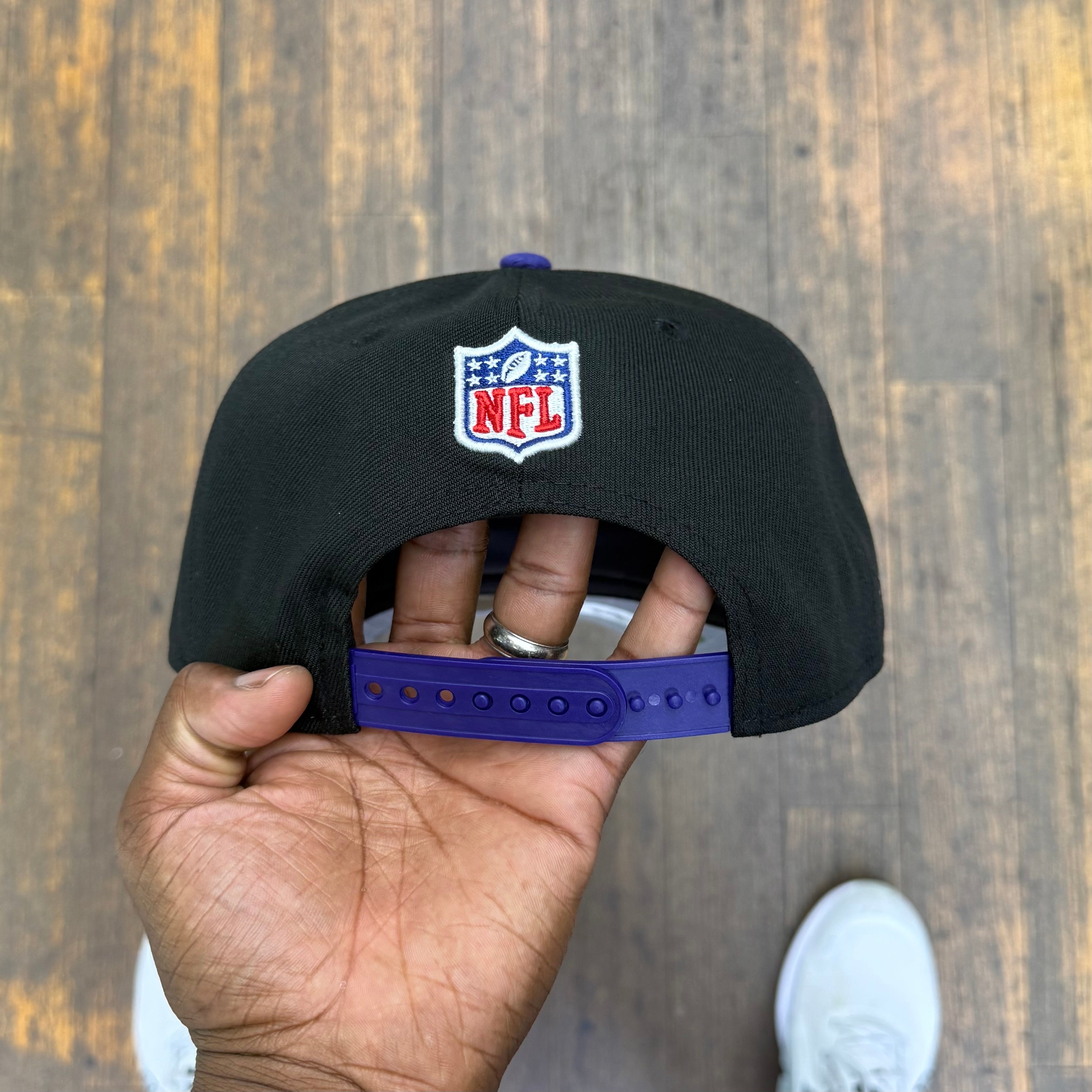 Baltimore Ravens Black NFL25 DRAFT 950 AFrame Snap Back