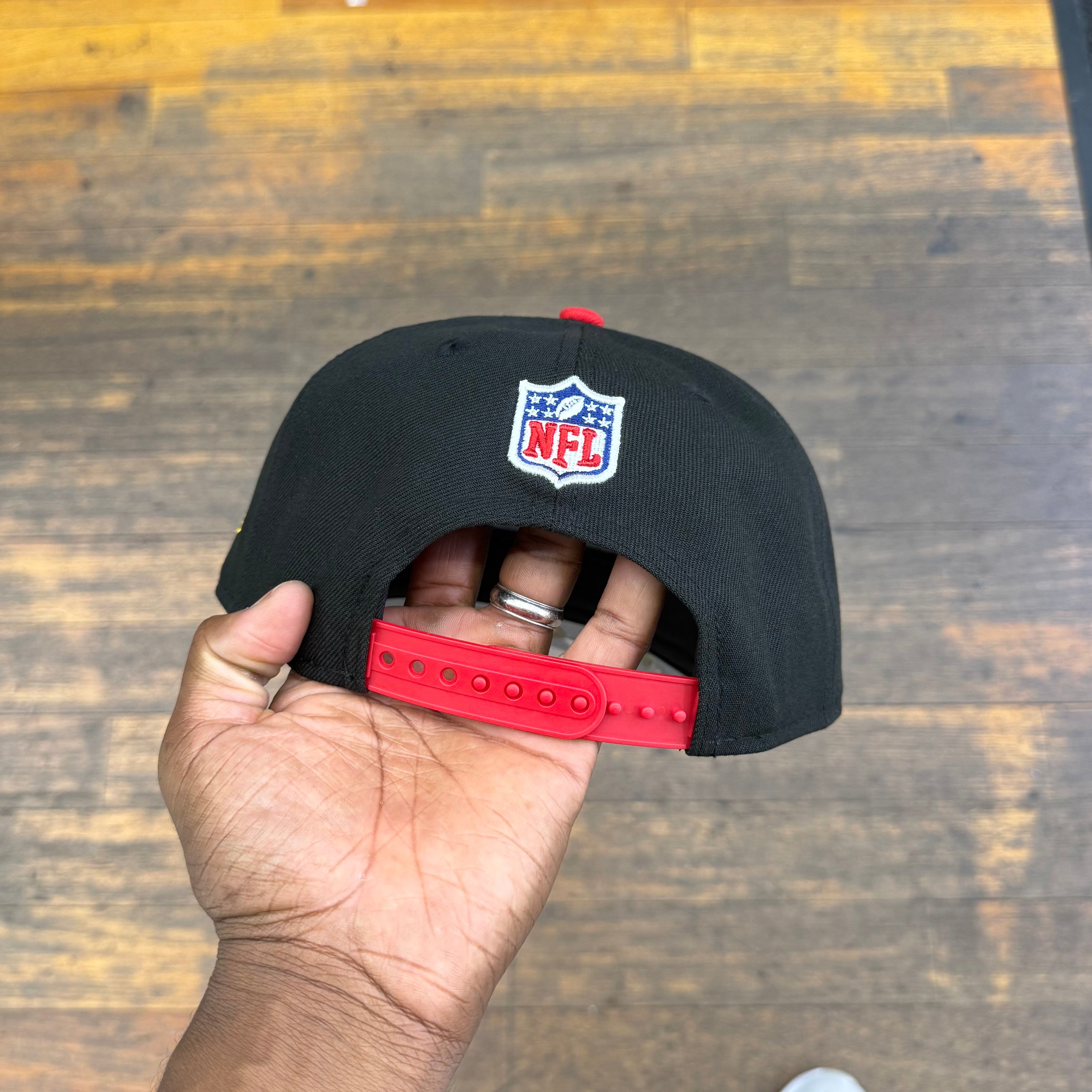Kansas City Chiefs Black NFL25 DRAFT 950 AFrame Snap Back