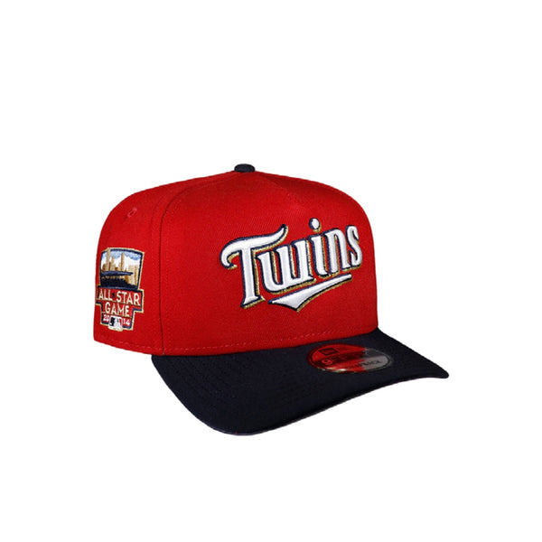 Minnesota Twins Red & Navy Script 950 AFrame Snap Back – CAP USA NYC