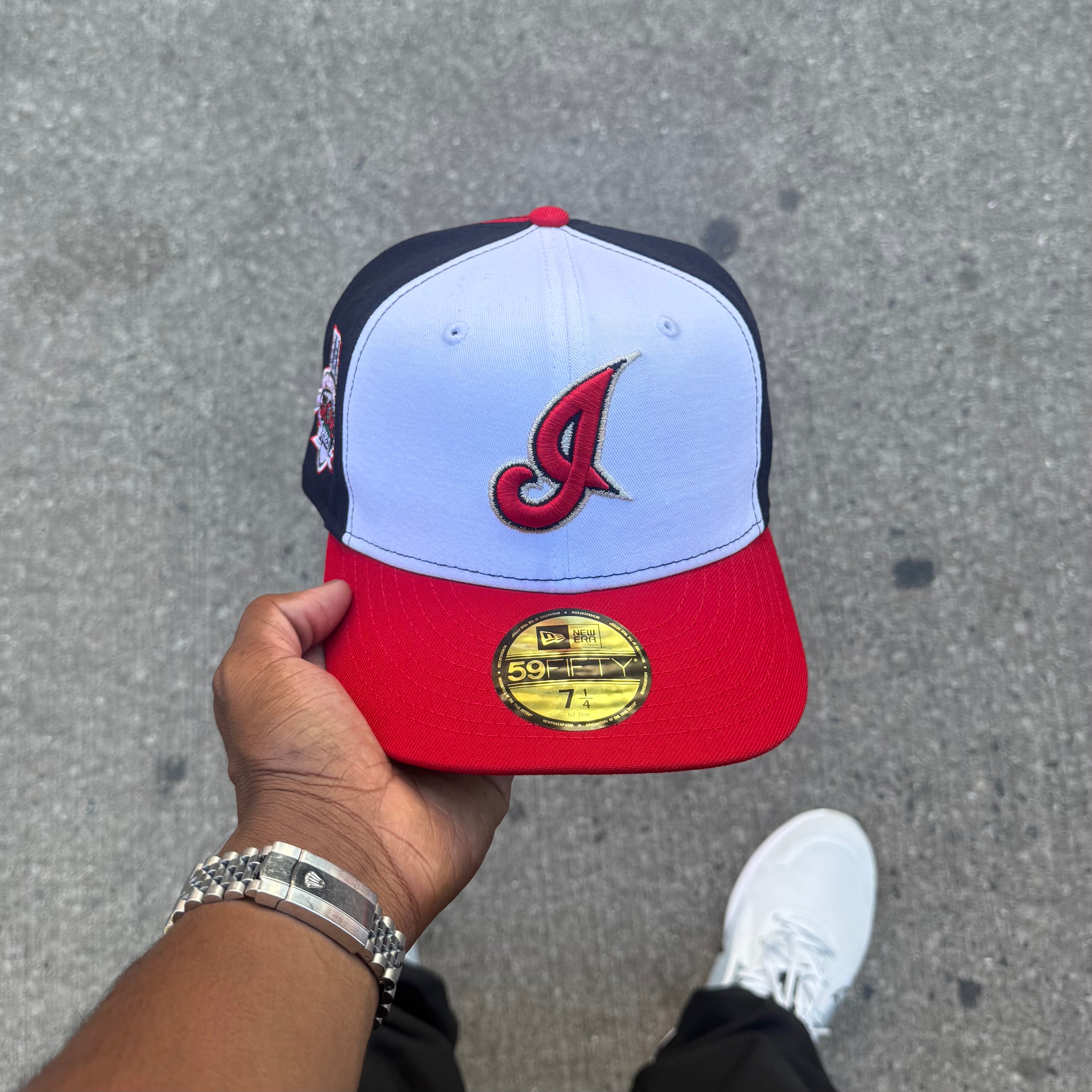 Cleveland Indians 3 tone White Red and Navy 10 Years