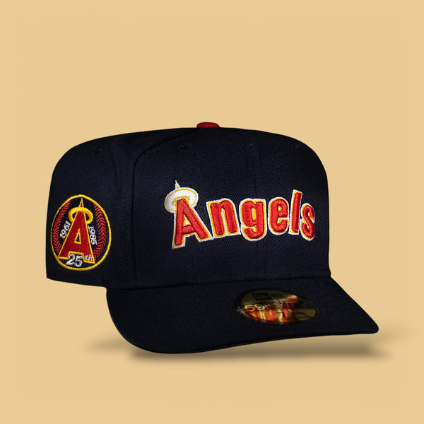 Anaheim Angels All Navy Blue Font logo Grey UV 25TH