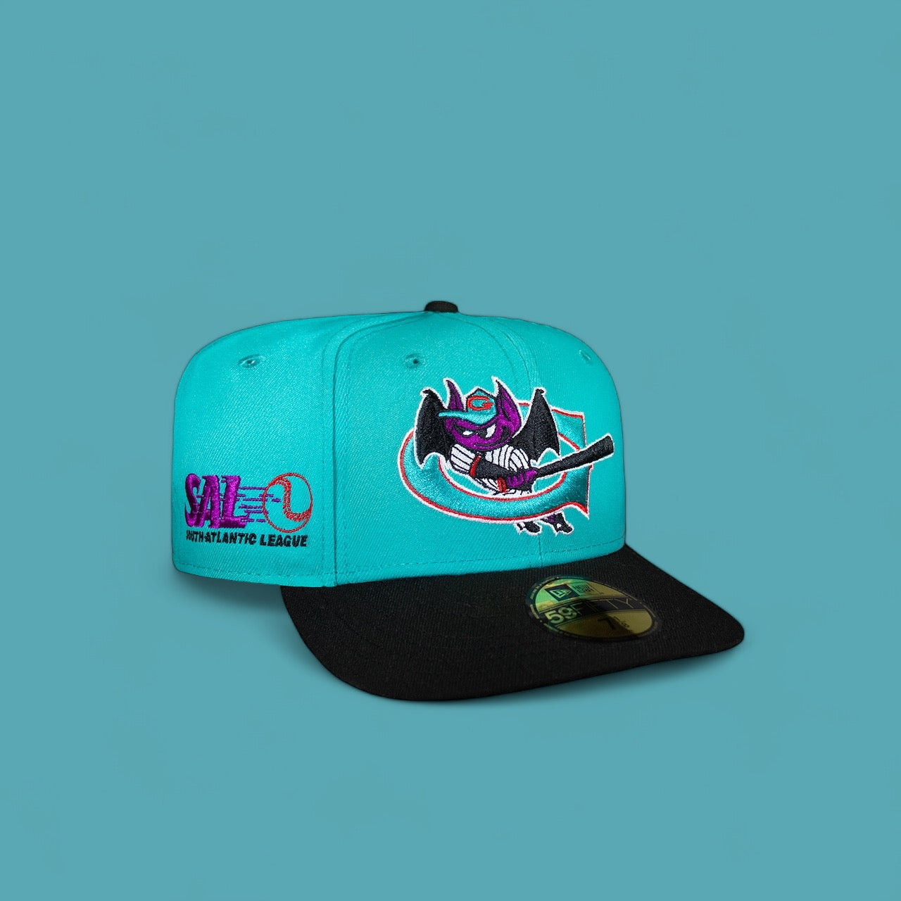 Greensboro Bats Teal and Black MiLB – CAP USA NYC