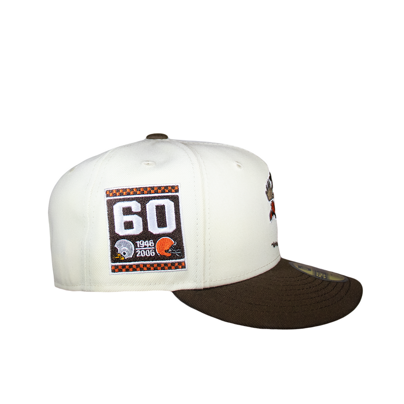 Cleveland Browns Creme and Brown 60Th