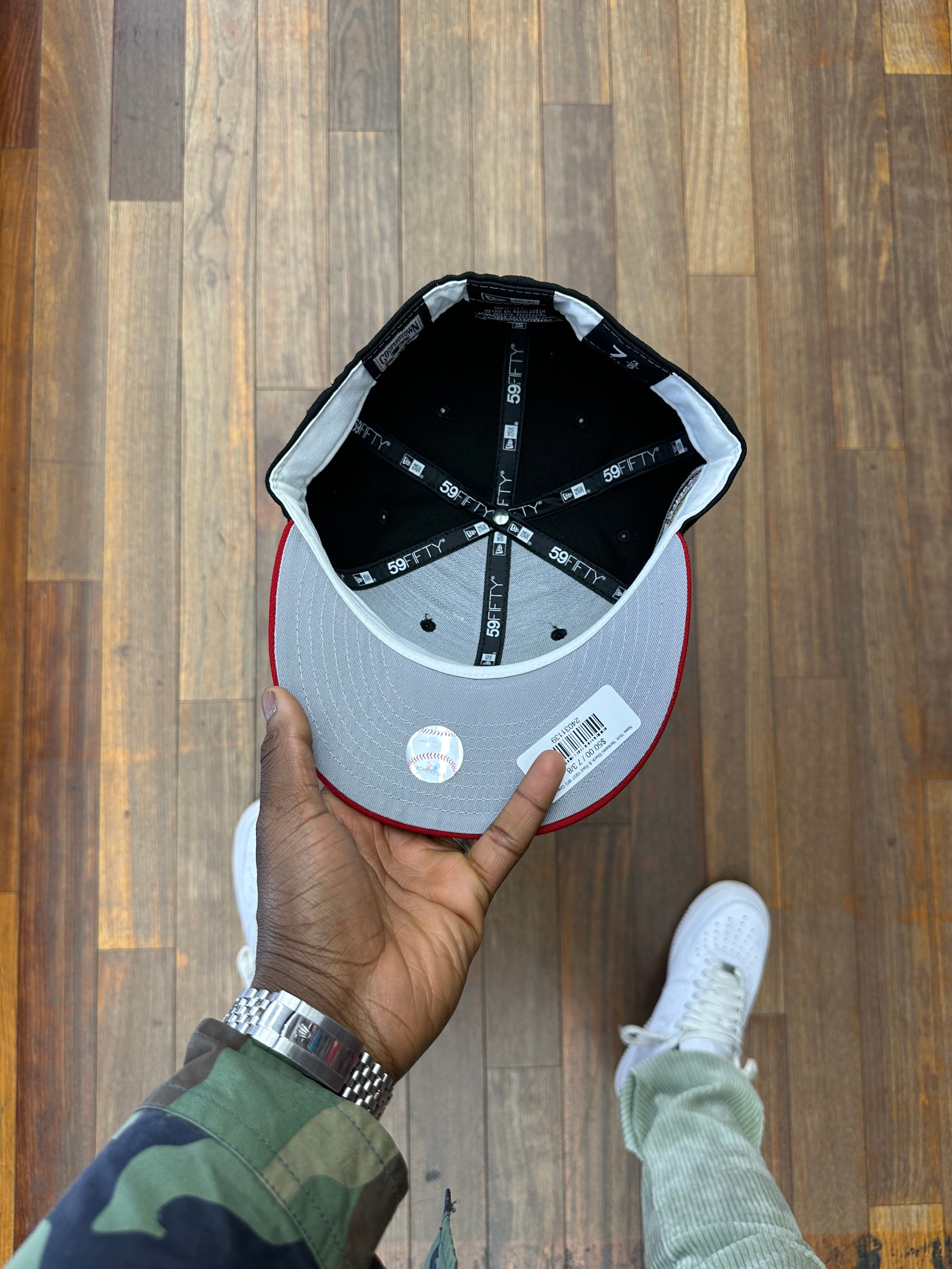 New York Yankees Black & Red 1937 WS Grey UV