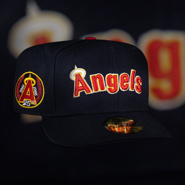 Anaheim Angels All Navy Blue Font logo Grey UV 25TH