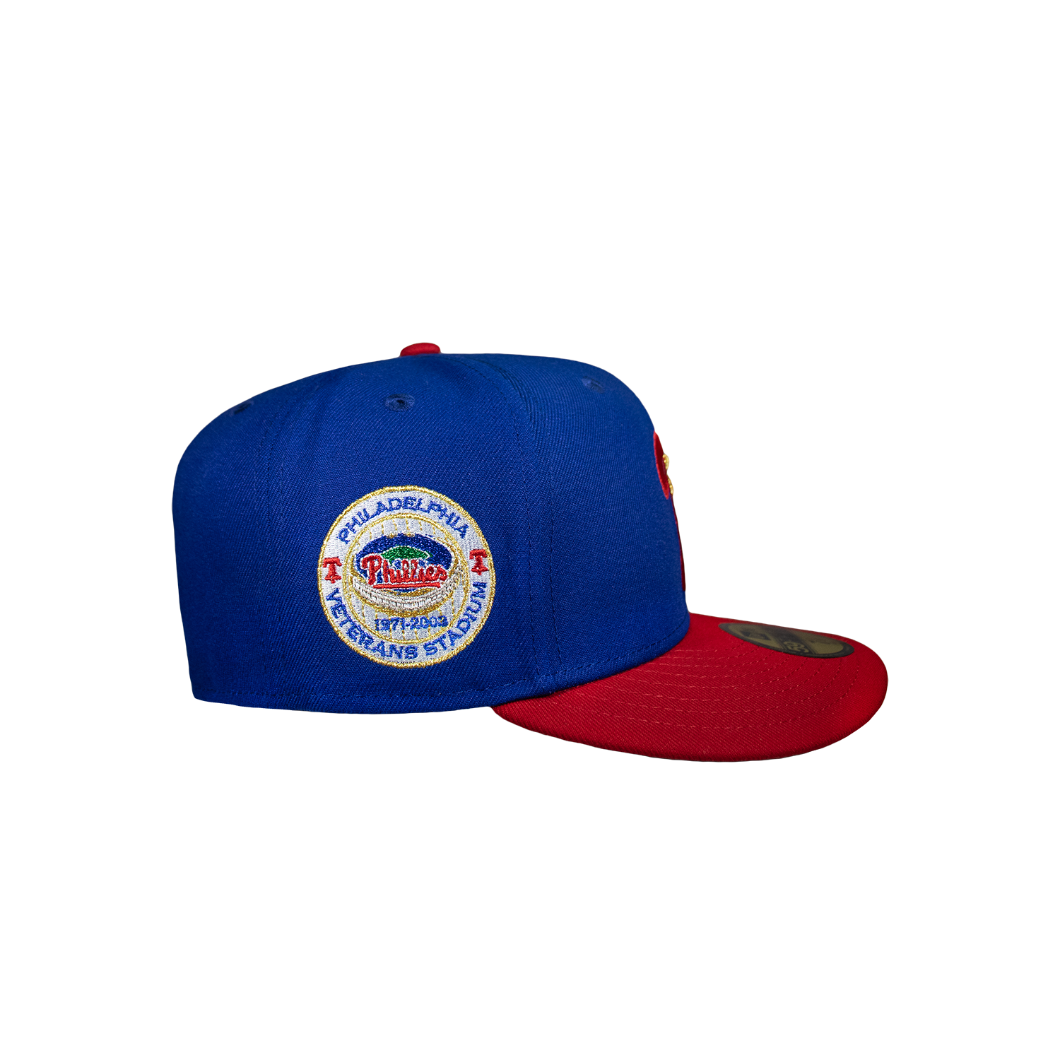 Philadelphia Phillies Royal Blue and Red Gold Star Vet Stadium