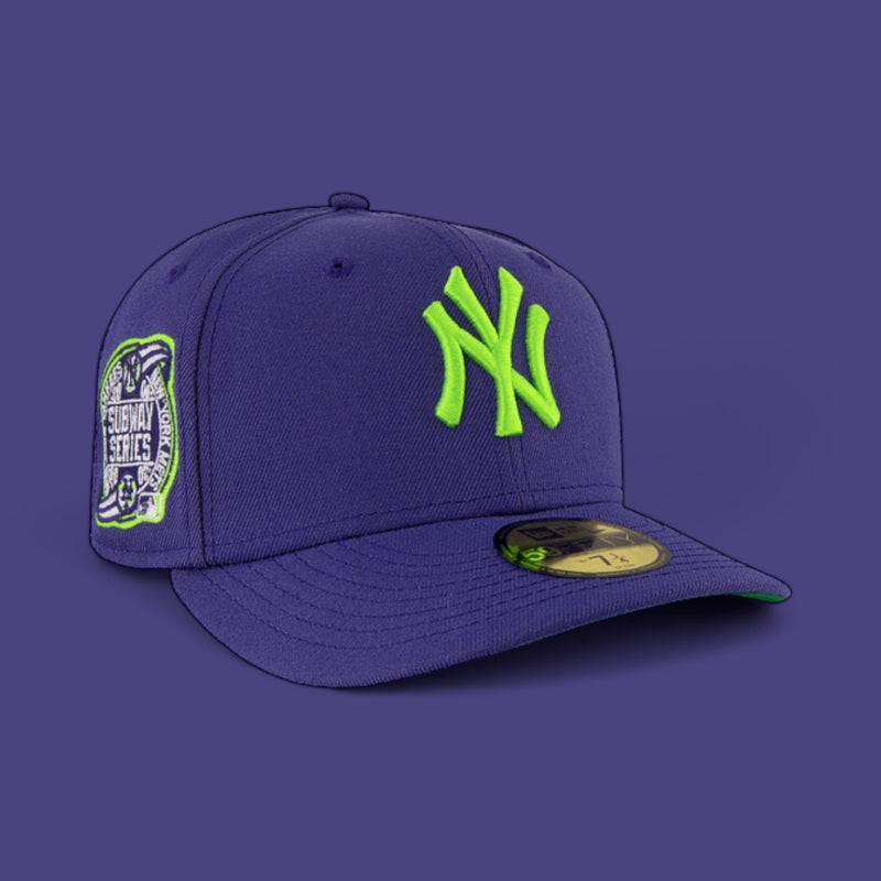 New York Yankees All Purple Lime Green Logo SWS