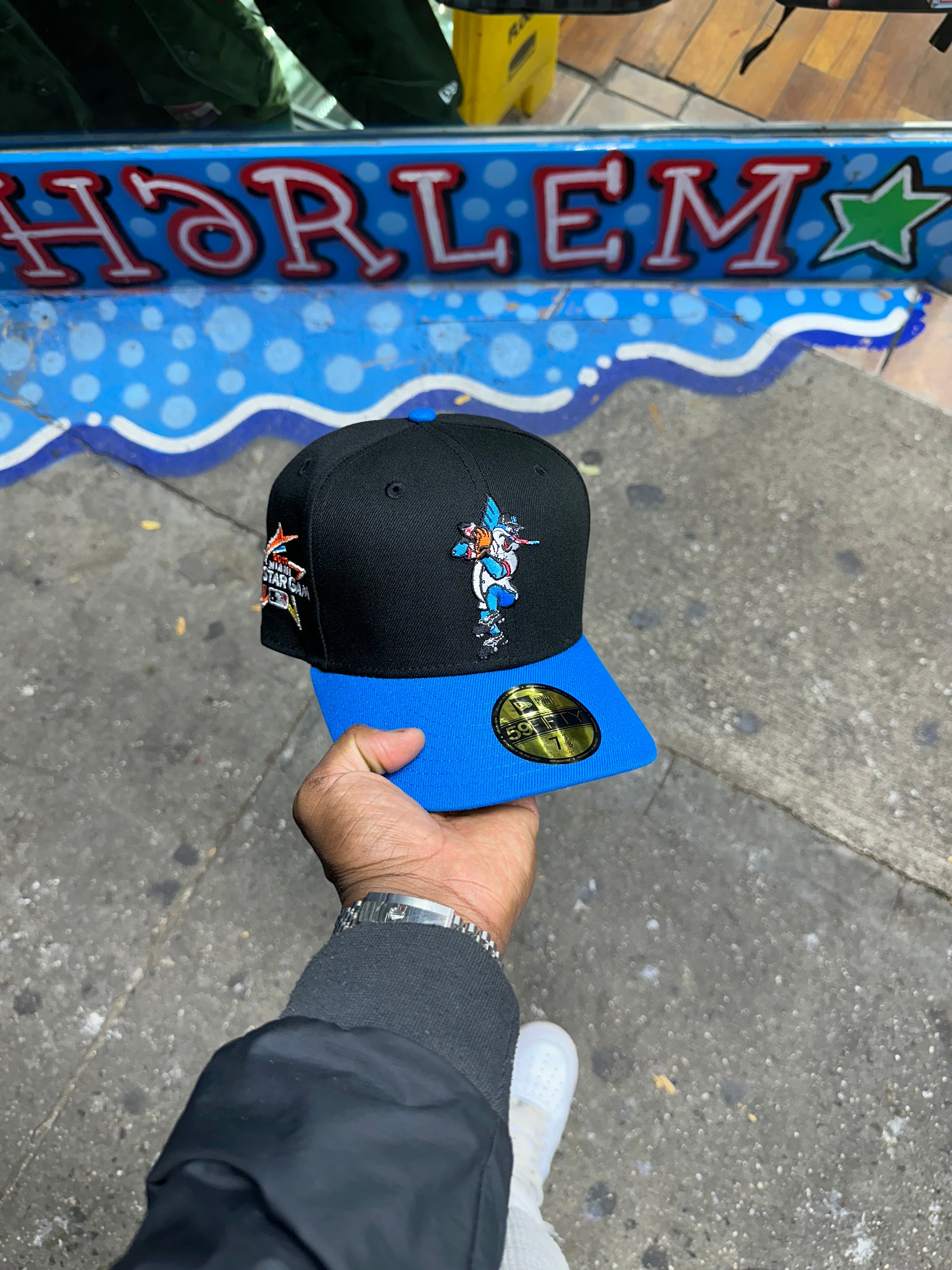 Florida Marlins Mascot Black and Blue 2017