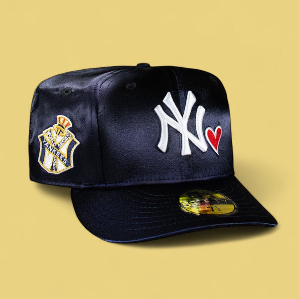 New York Yankees Heart Navy Satin 1951 World Series – CAP USA NYC