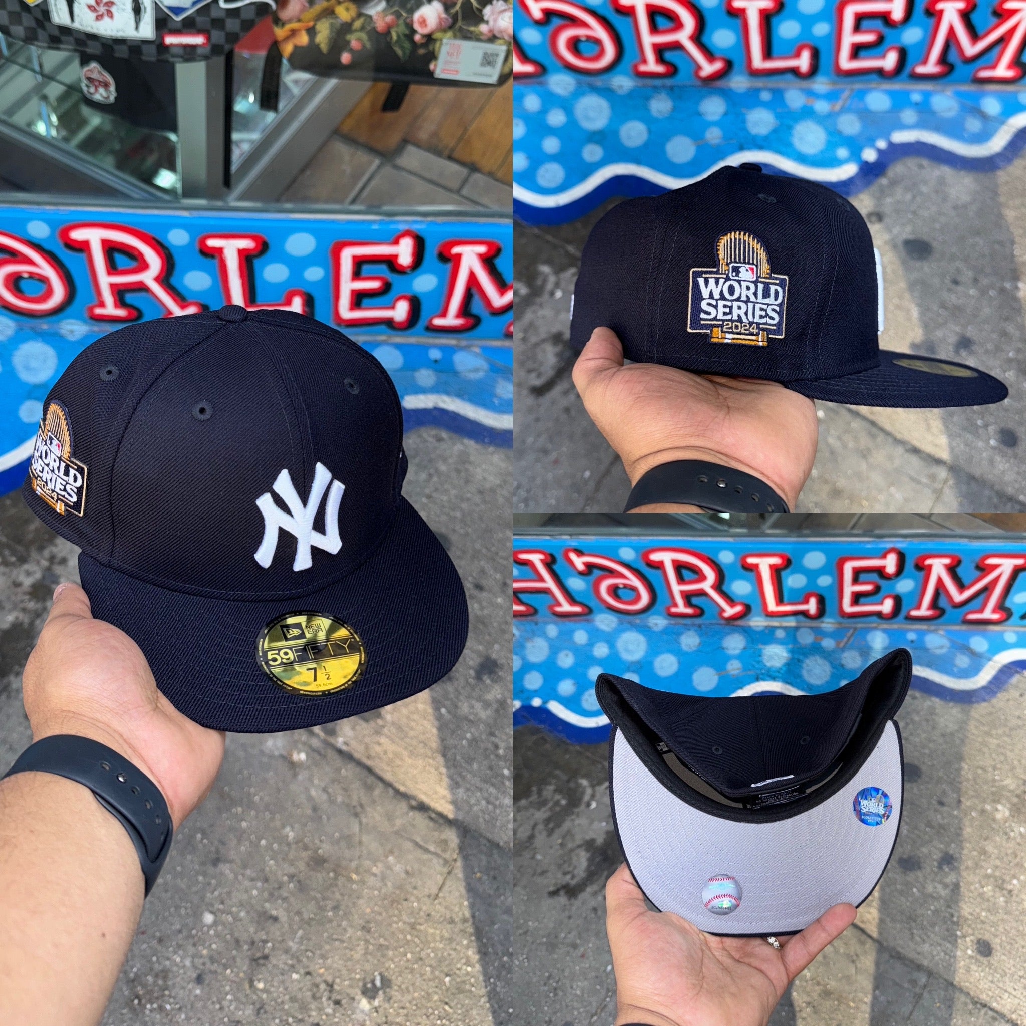 New York Yankees 2024 World Series 5950 Fitted GREY UV – CAP USA NYC