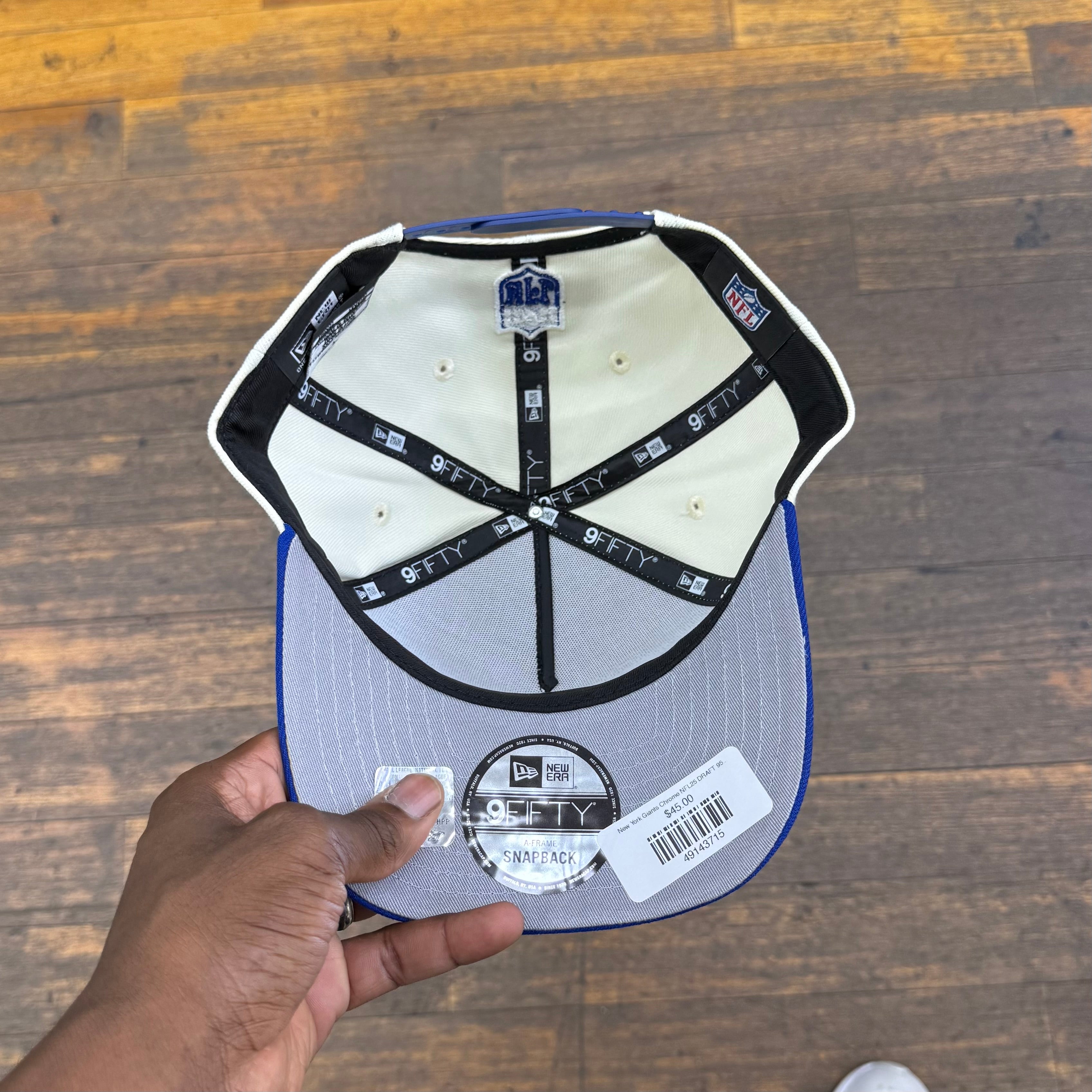 New York Giants Chrome NFL25 DRAFT 950 AFrame Snap Back