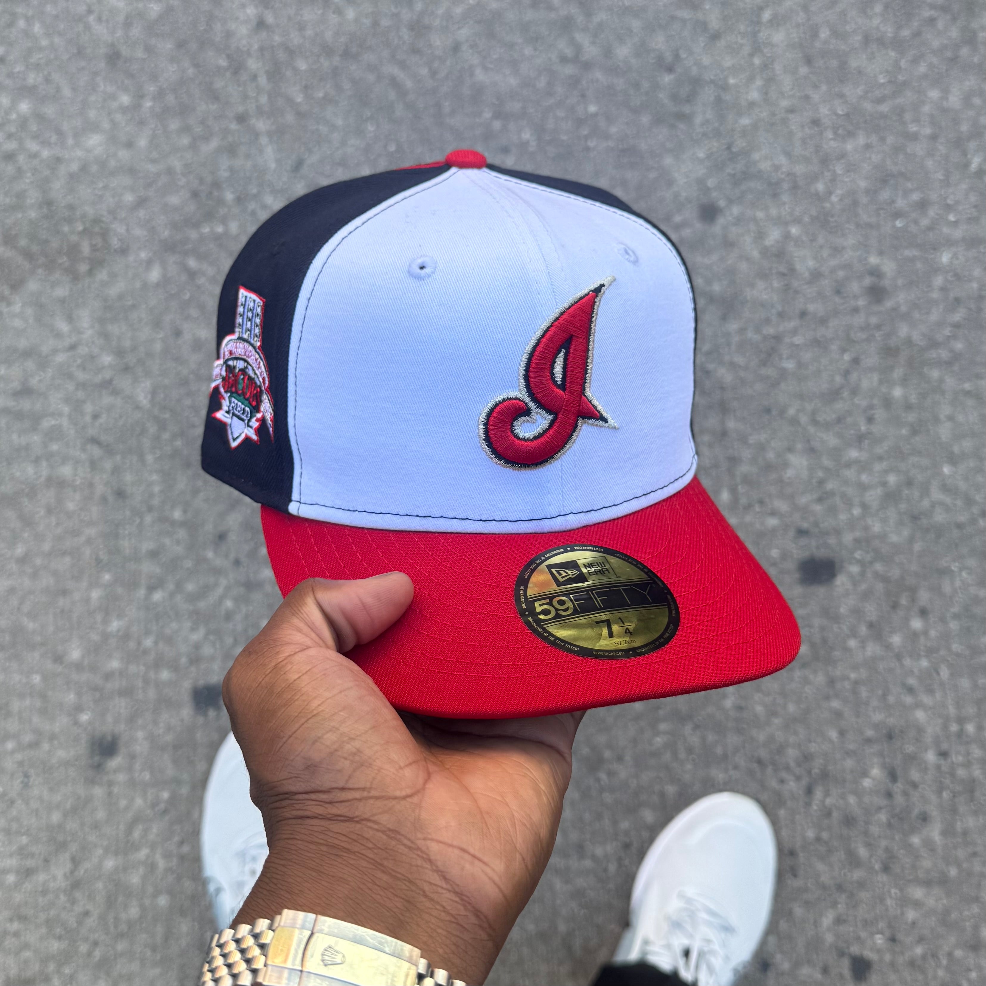 Cleveland Indians 3 tone White Red and Navy 10 Years