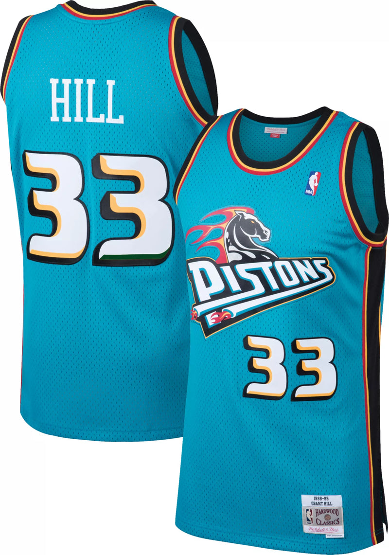 DETROIT PISTONS Teal GRANT Hill Jersey