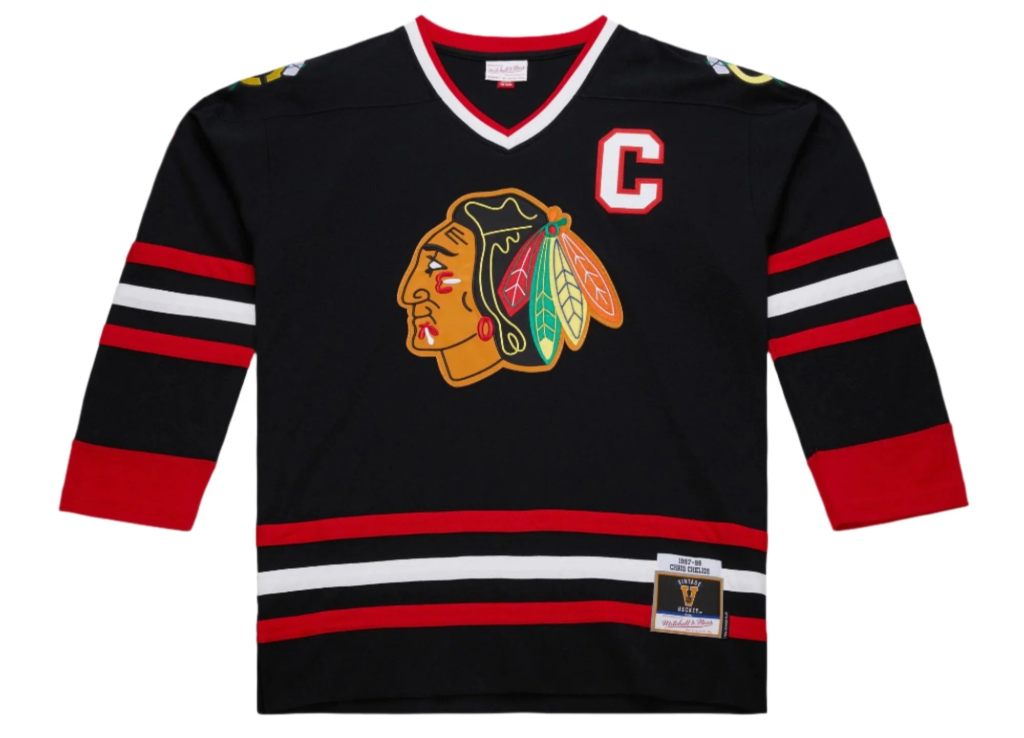 Chicago Black Hawks Black Chris Chelios Jersey