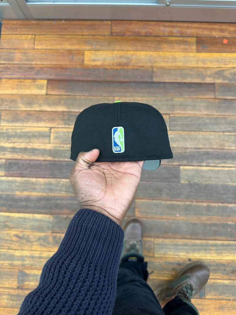 Minnesota Timberwolves All Black Fitted 35Th