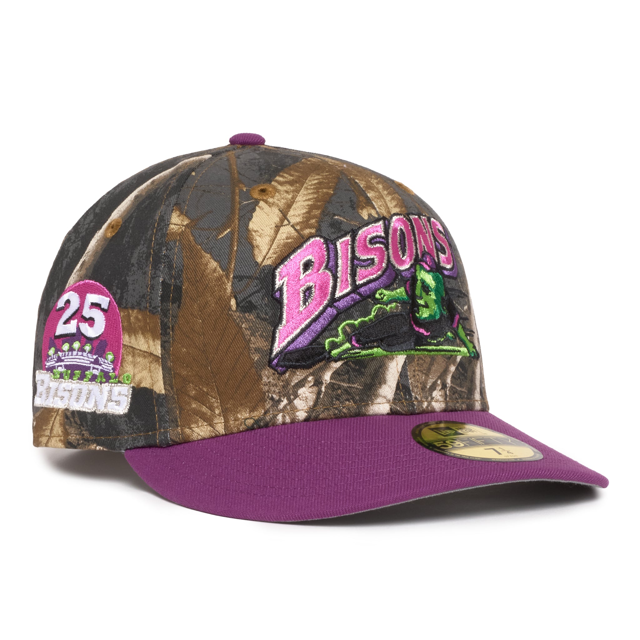 Buffalo Bisons Real Tree & Grape 25th Grey uv