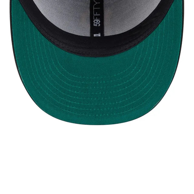 Florida Marlins Black Floral Chain Stitch Green UV