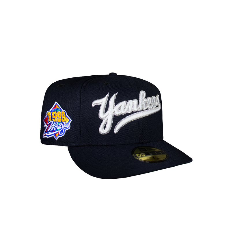 New York Yankees All Navy Script 1999 WS