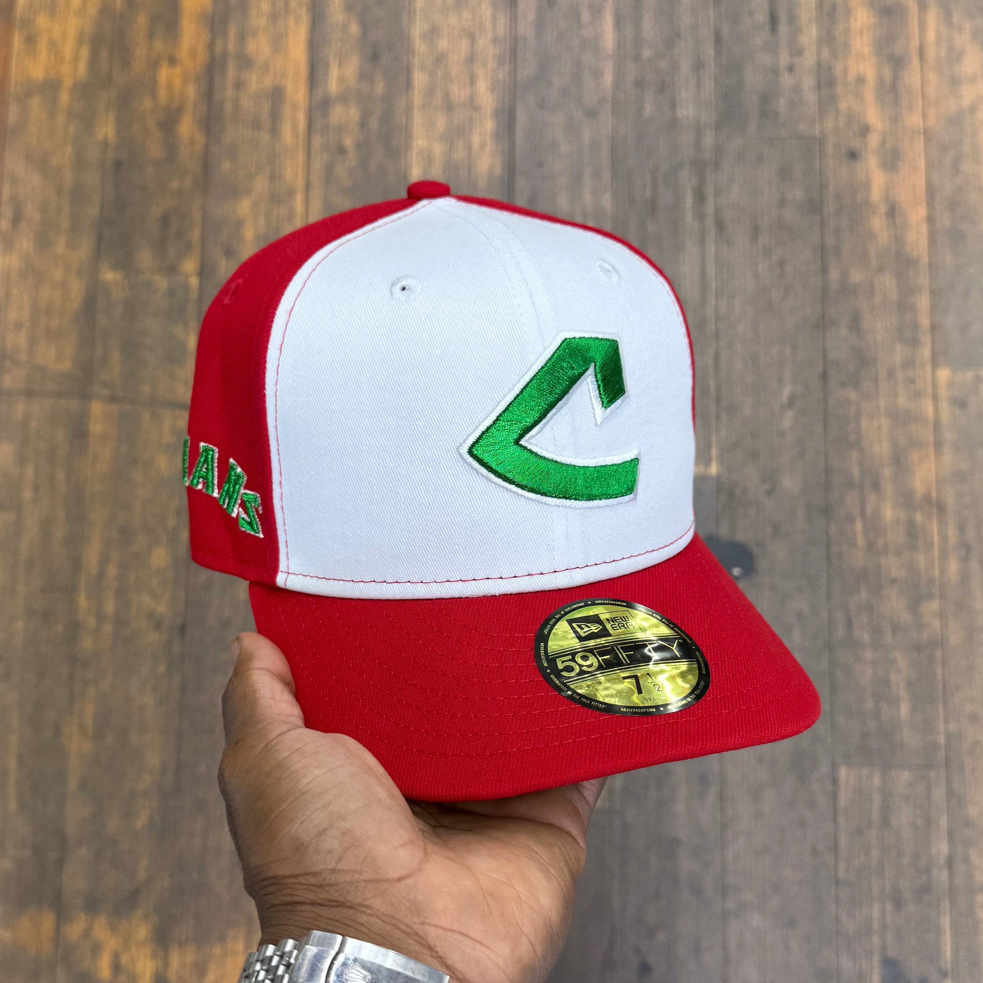 Cleveland Indians White and Red Ash ketchum