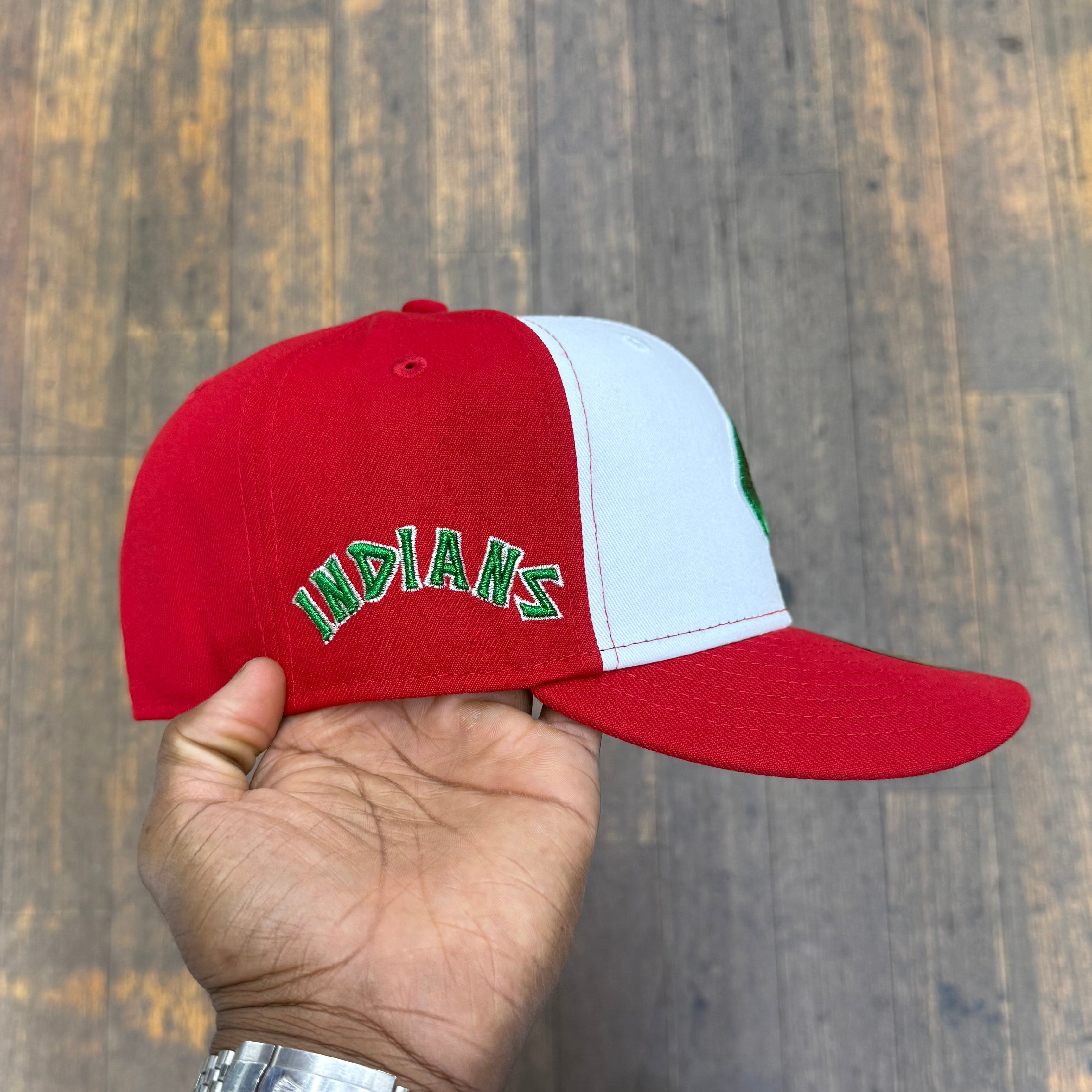 Cleveland Indians White and Red Ash ketchum