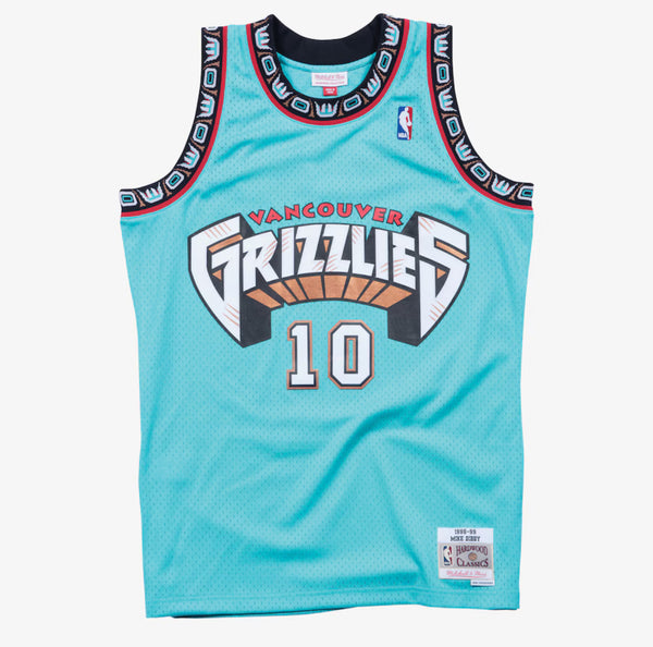 Vancouver Grizzlies Jersey Teal Mike Bibby