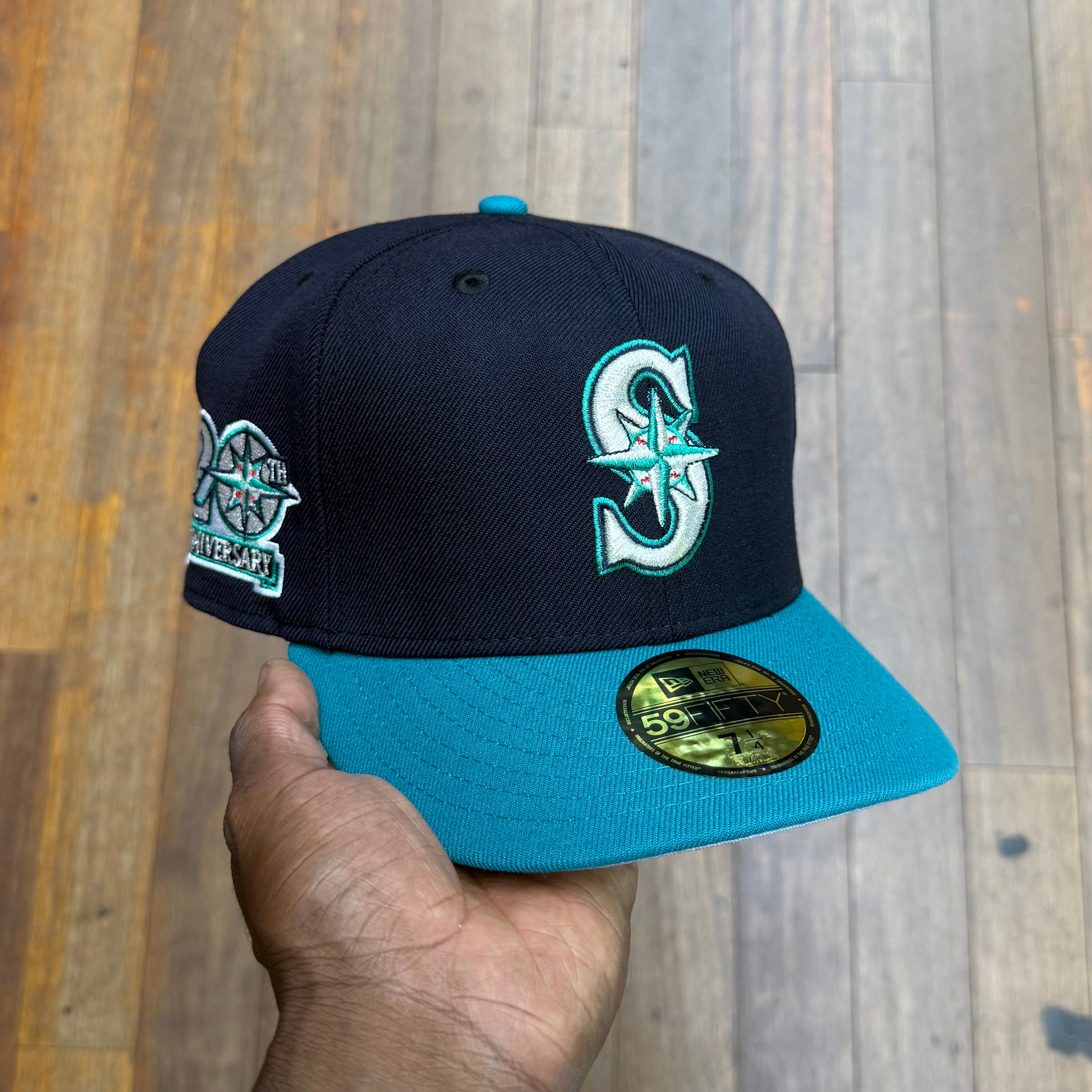 Seattle Mariners Navy & Teal 20th Anniversary Grey UV