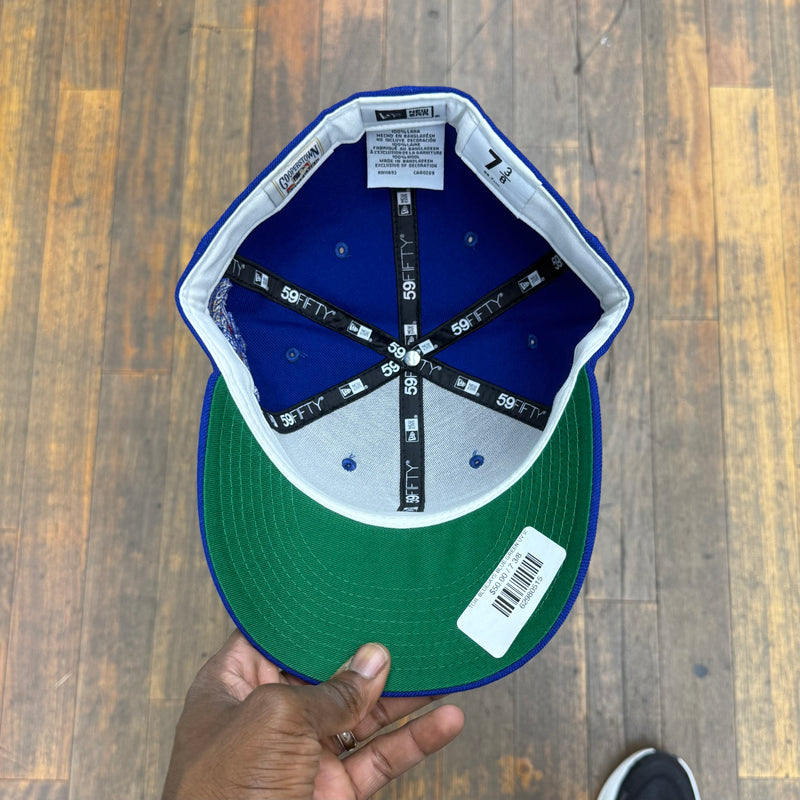 Toronto Blue Jay’s Royal Blue Fitted 1993 World Series Green UV