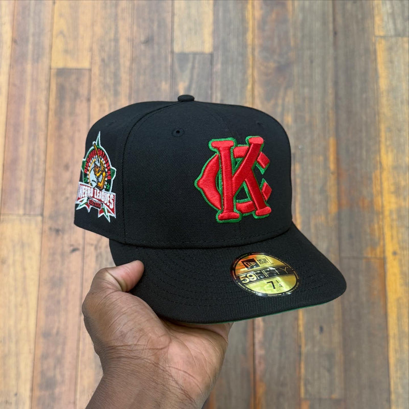 Kansas City Monarchs Black Red and Green Logo Negro Leagues – CAP
