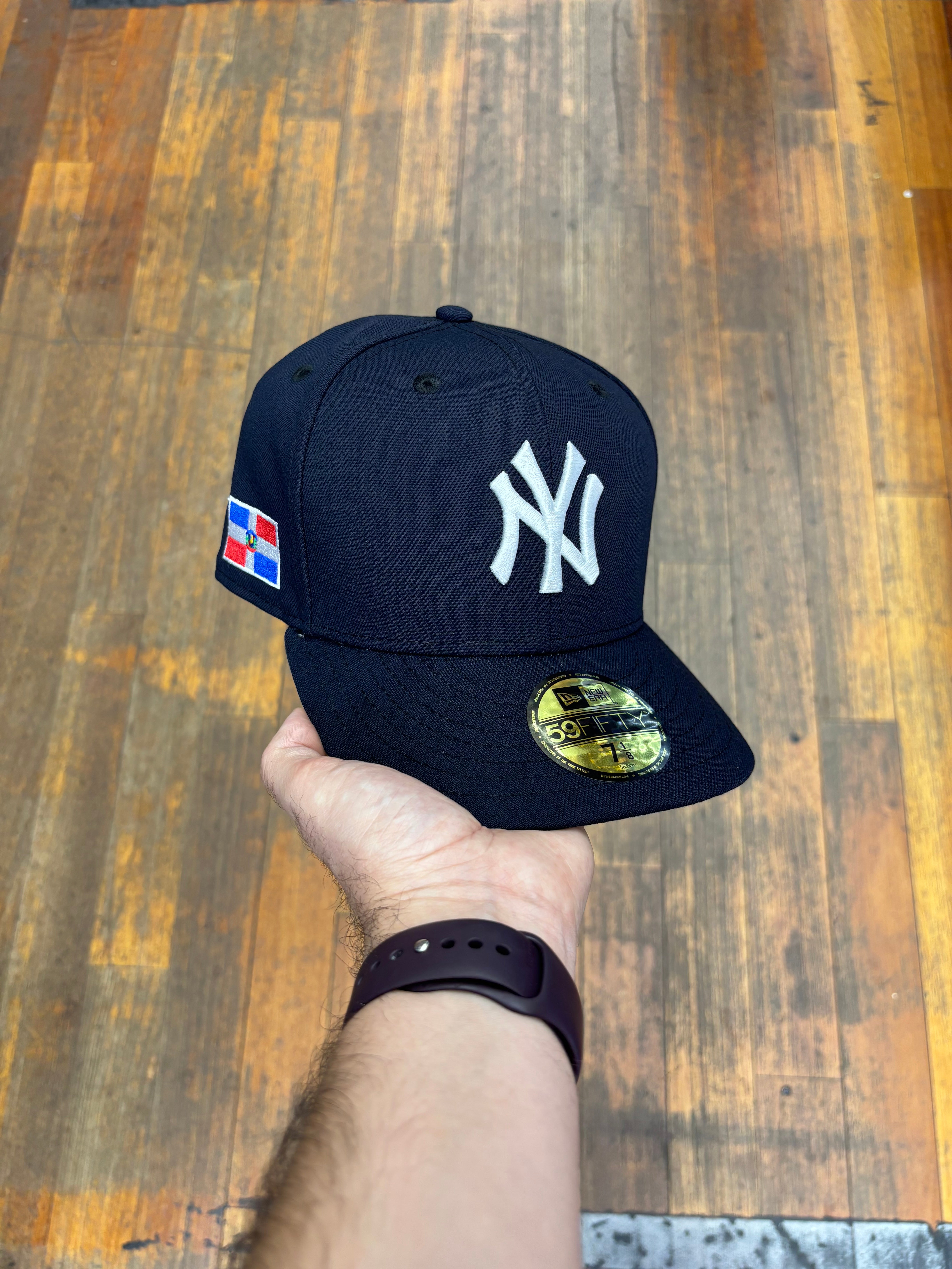 New York Yankees All Navy Blue Dominican Republic Flag