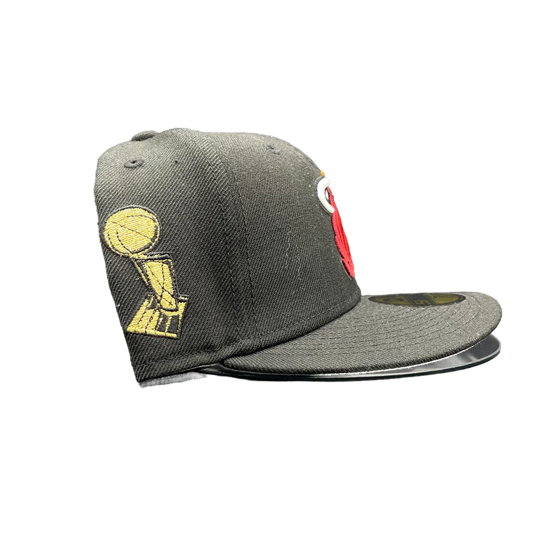 Miami Heat Black 5950 Fitted Champ Patch
