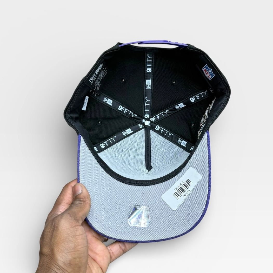 Baltimore Ravens Black and Purple X 10 Years 950 AFrame Snap Back