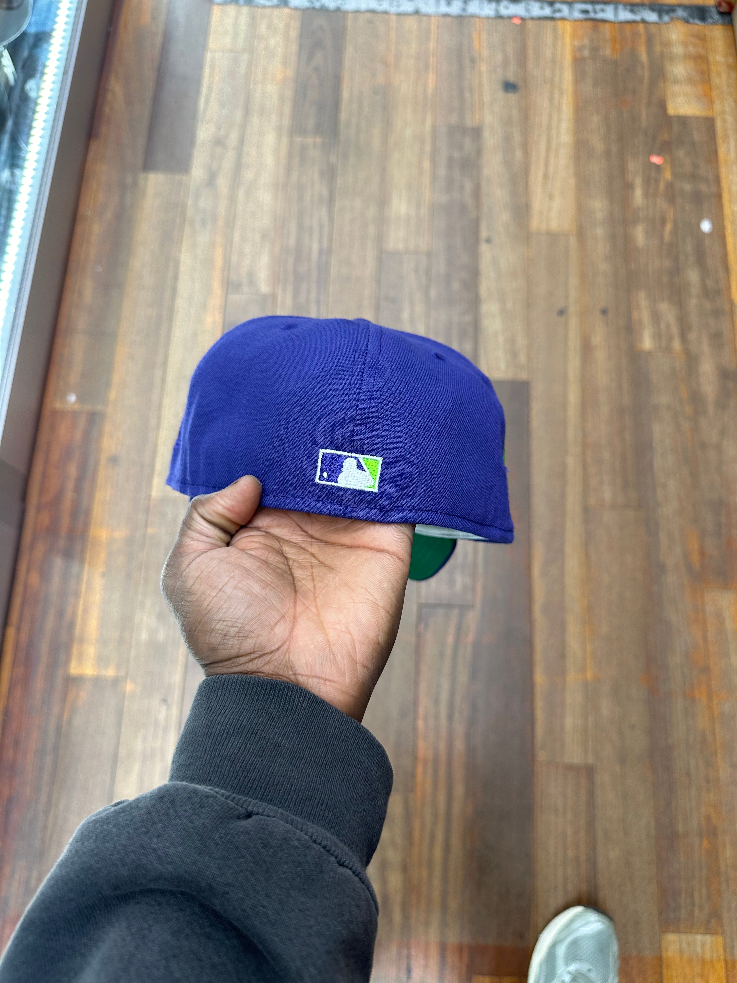 New York Yankees All Purple Lime Green Logo SWS