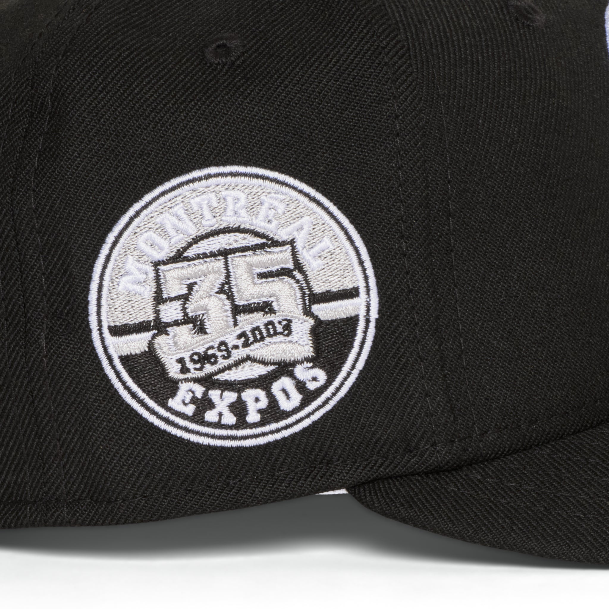 Montreal Expos All Black White Grey Logo 35 Years