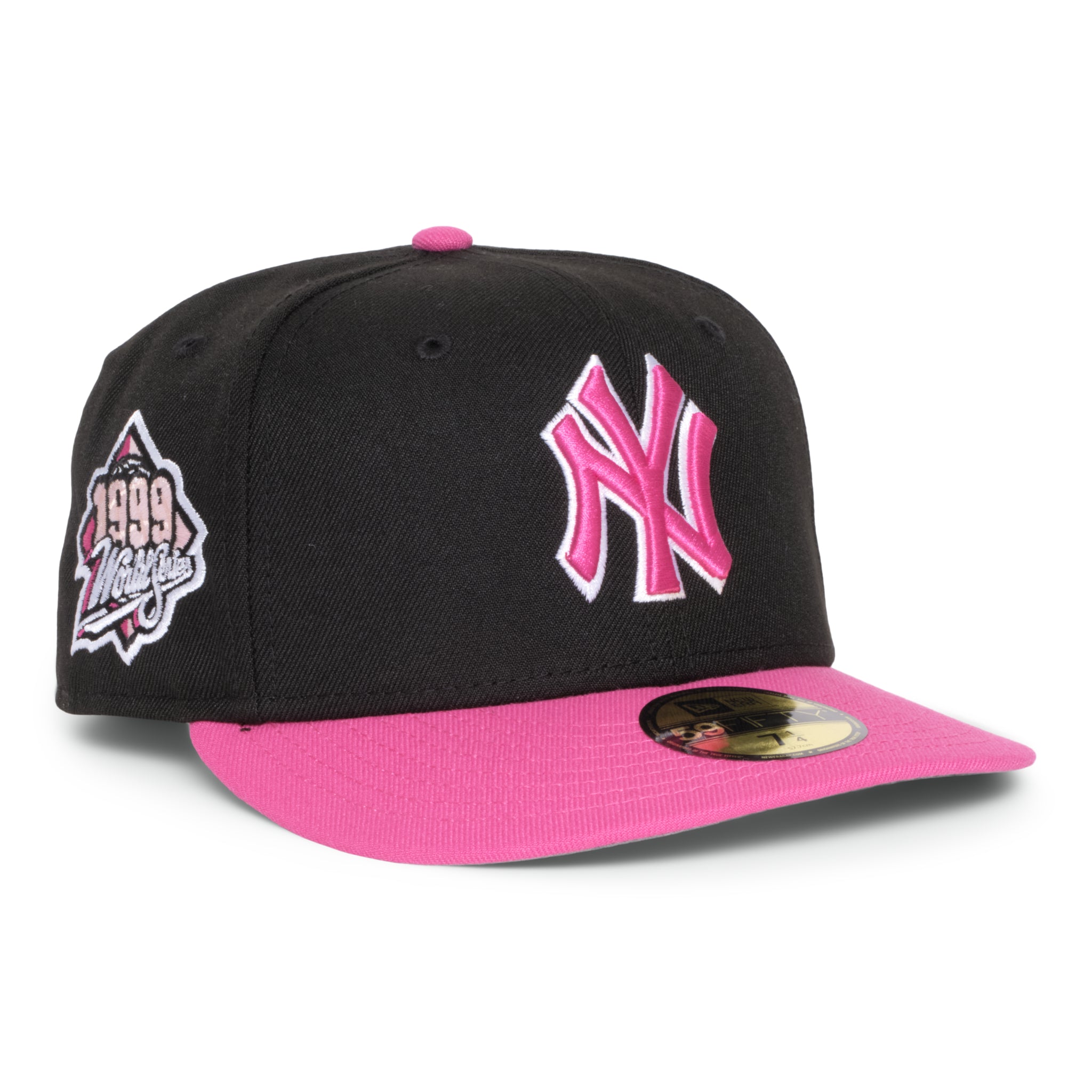 New York Yankees Black & Beetroot Pink 99 World Series Grey uv