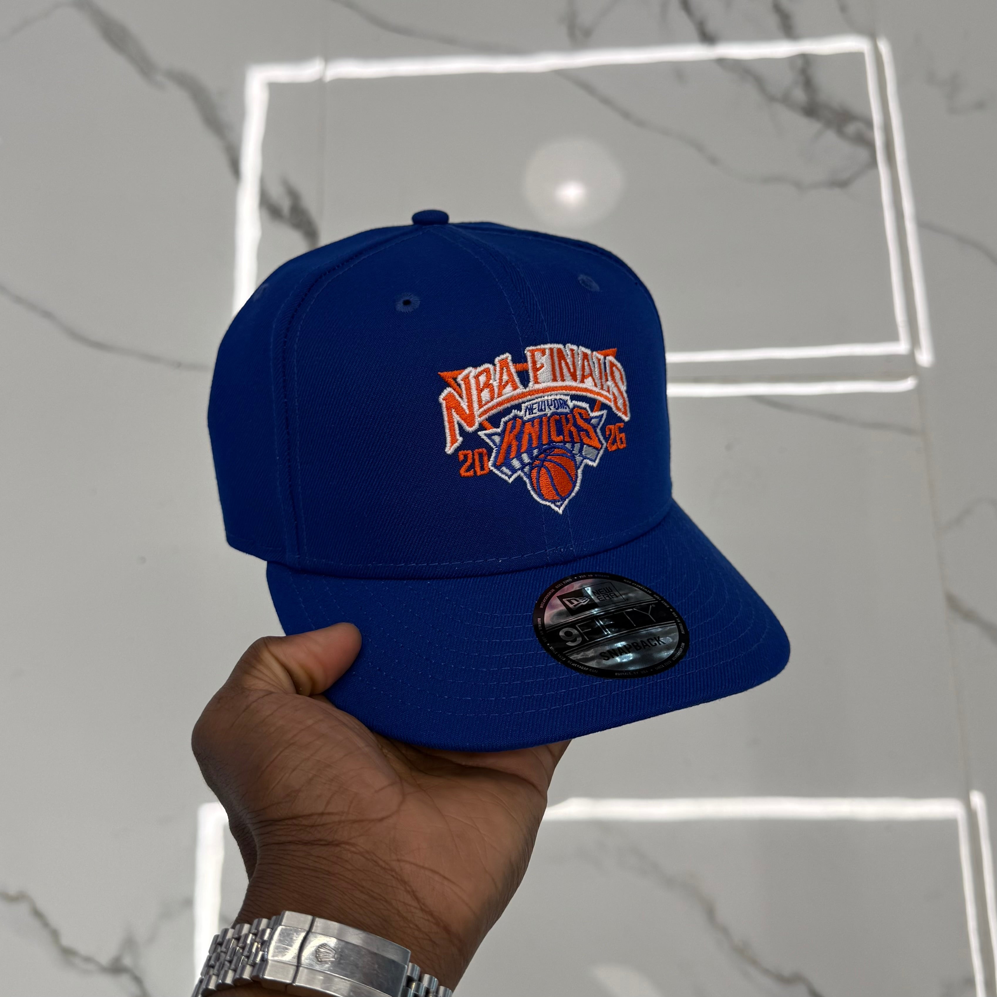 New York Knicks NBA 2026 Finals Triangle Royal 950 Classic Snap