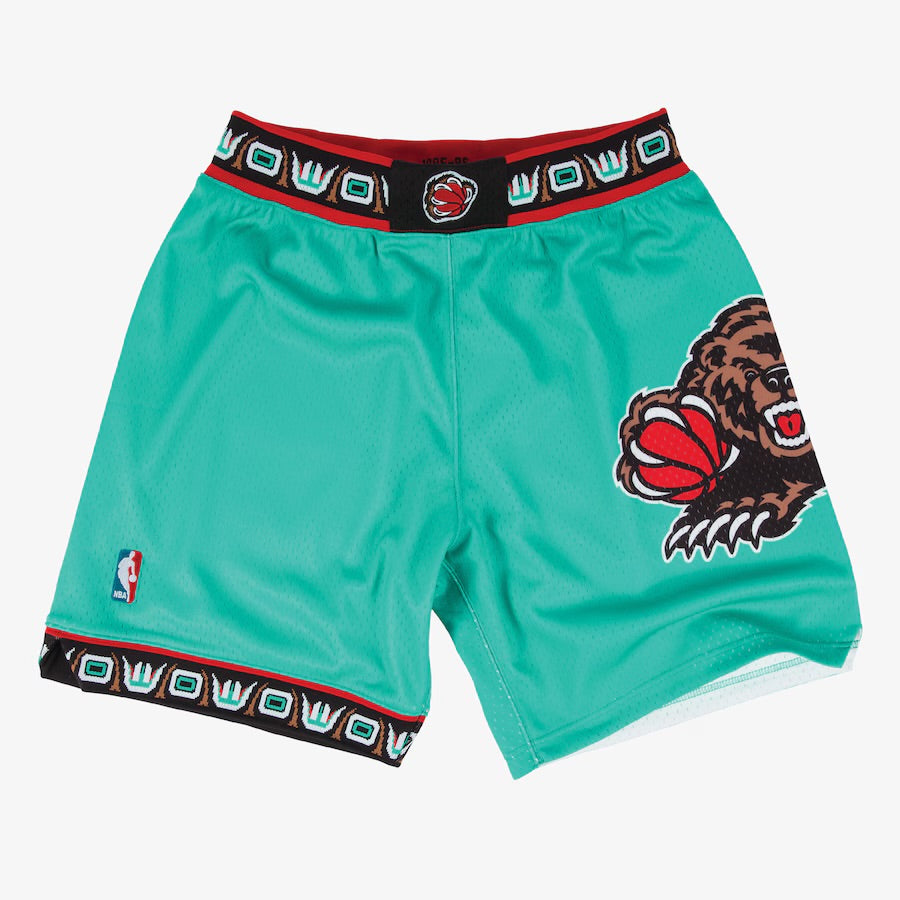 Vancouver Grizzlies Teal Authentic Shorts