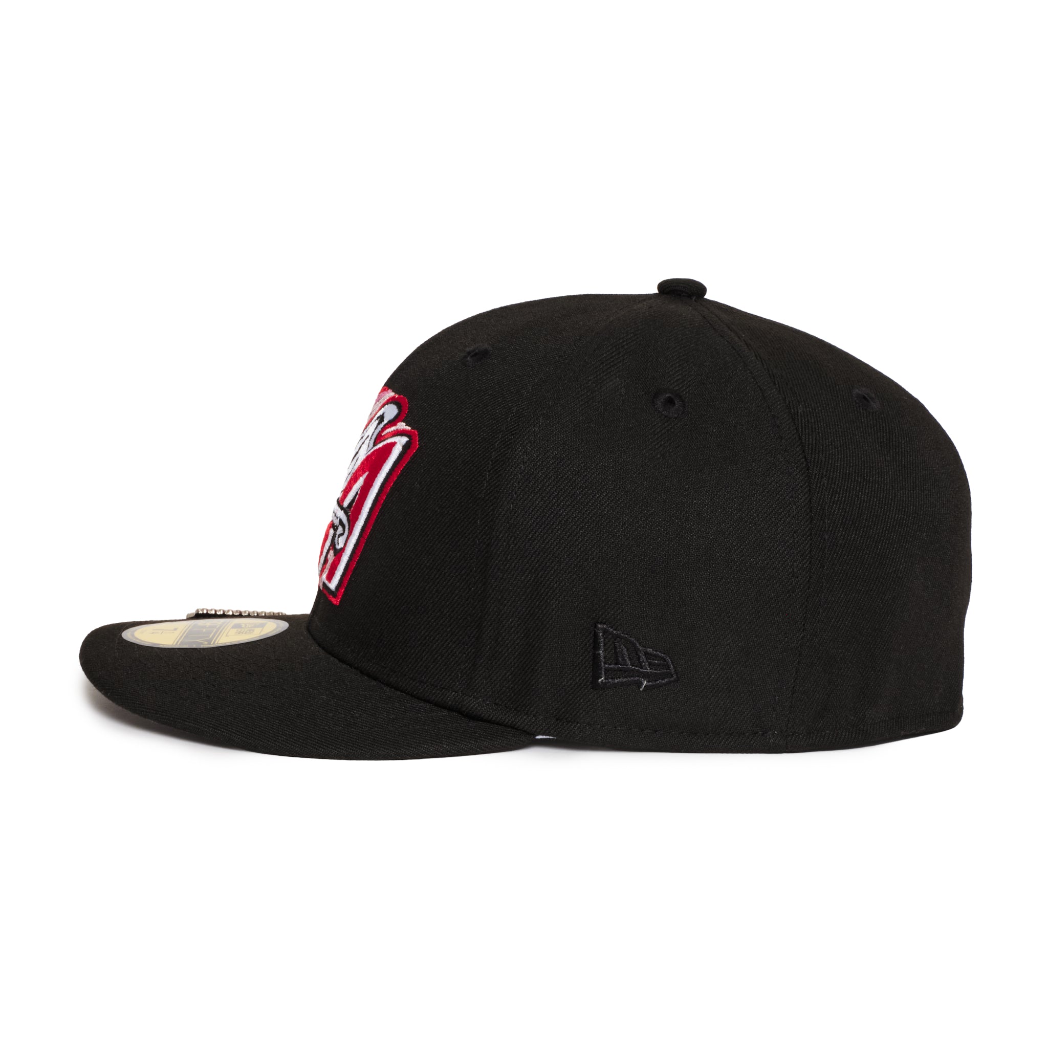 Anaheim Angels All Black Pink 3D Logo 40Th Anniversary GREY UV