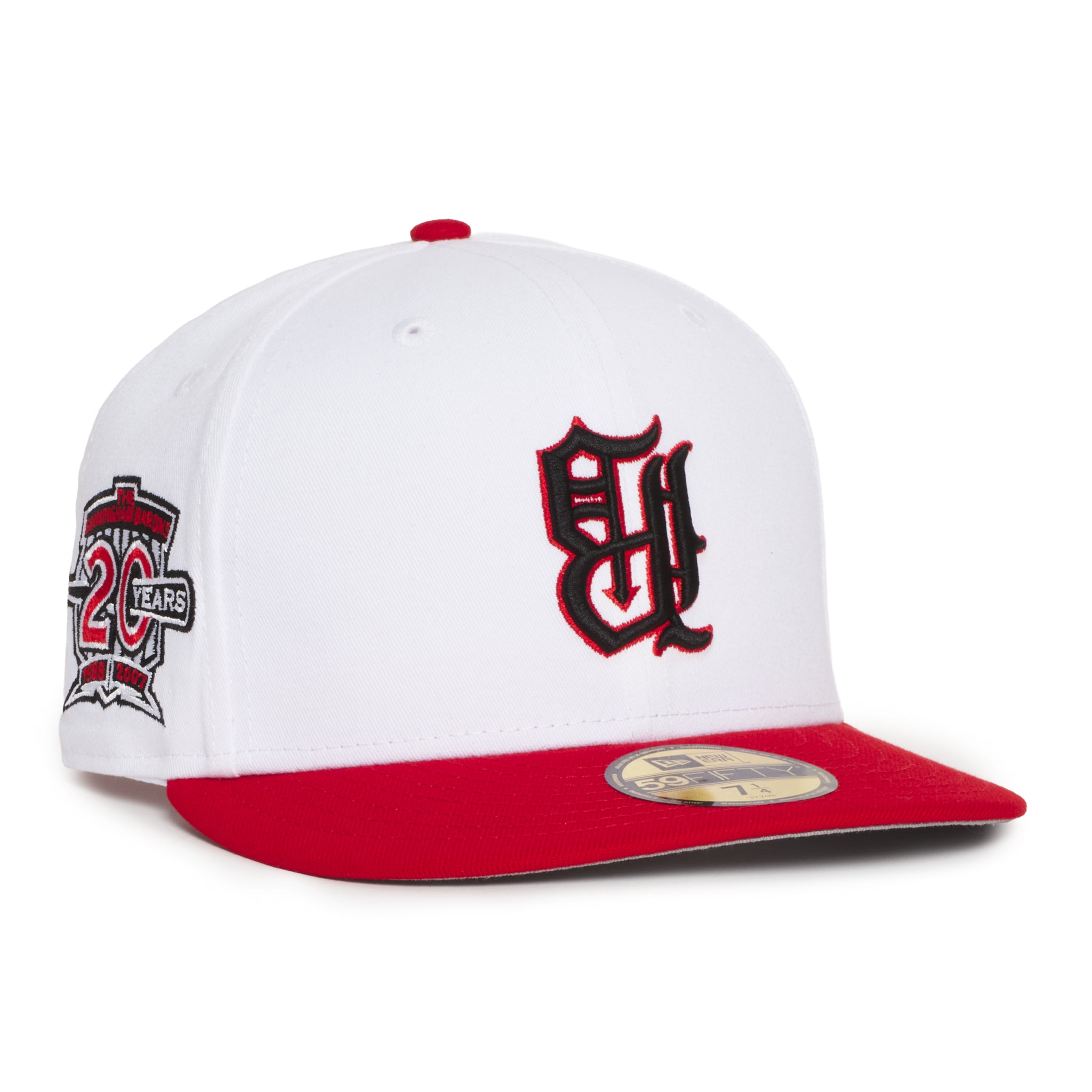 Birmingham Barons White & Red 20 Years Grey uv