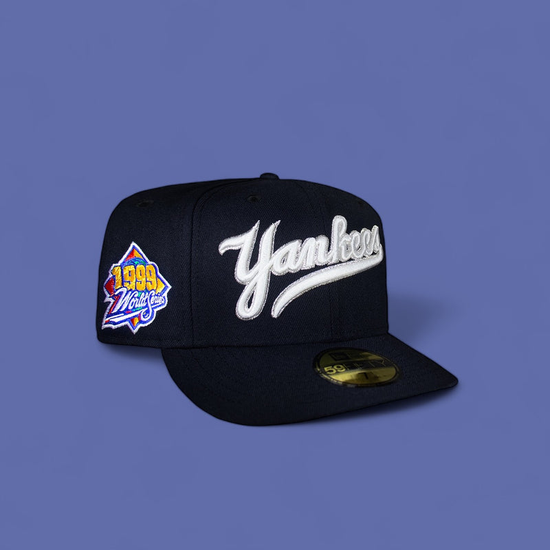 New York Yankees All Navy Script 1999 WS